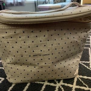 Kate Spade polka dot lunch bag